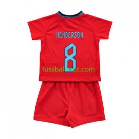 Fußballtrikots England Henderson 8 Kinder Auswärts Trikotsatz WM 2022